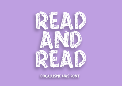 READ AND READ font